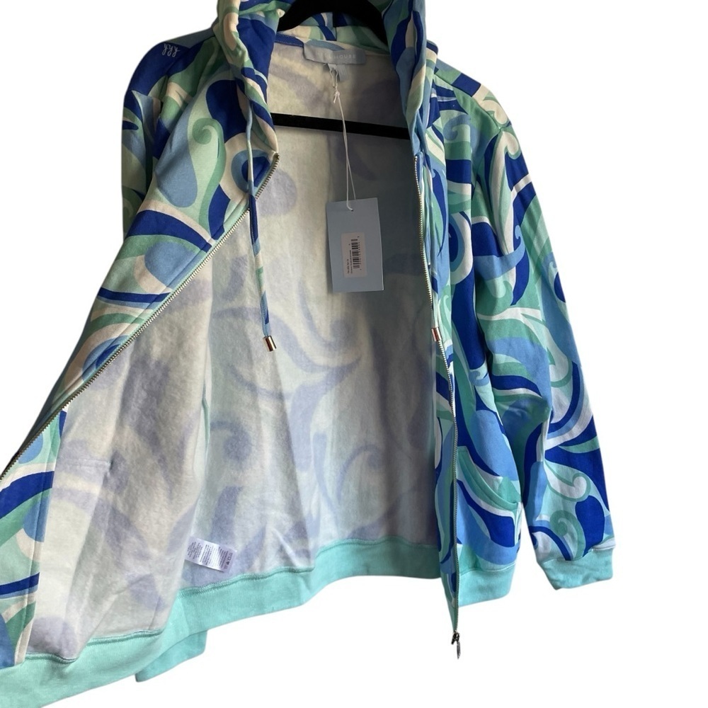Hill House The Allie Zip-Up Ocean Kaleidoscope Hoodie Jacket NWT - Picture 7 of 14